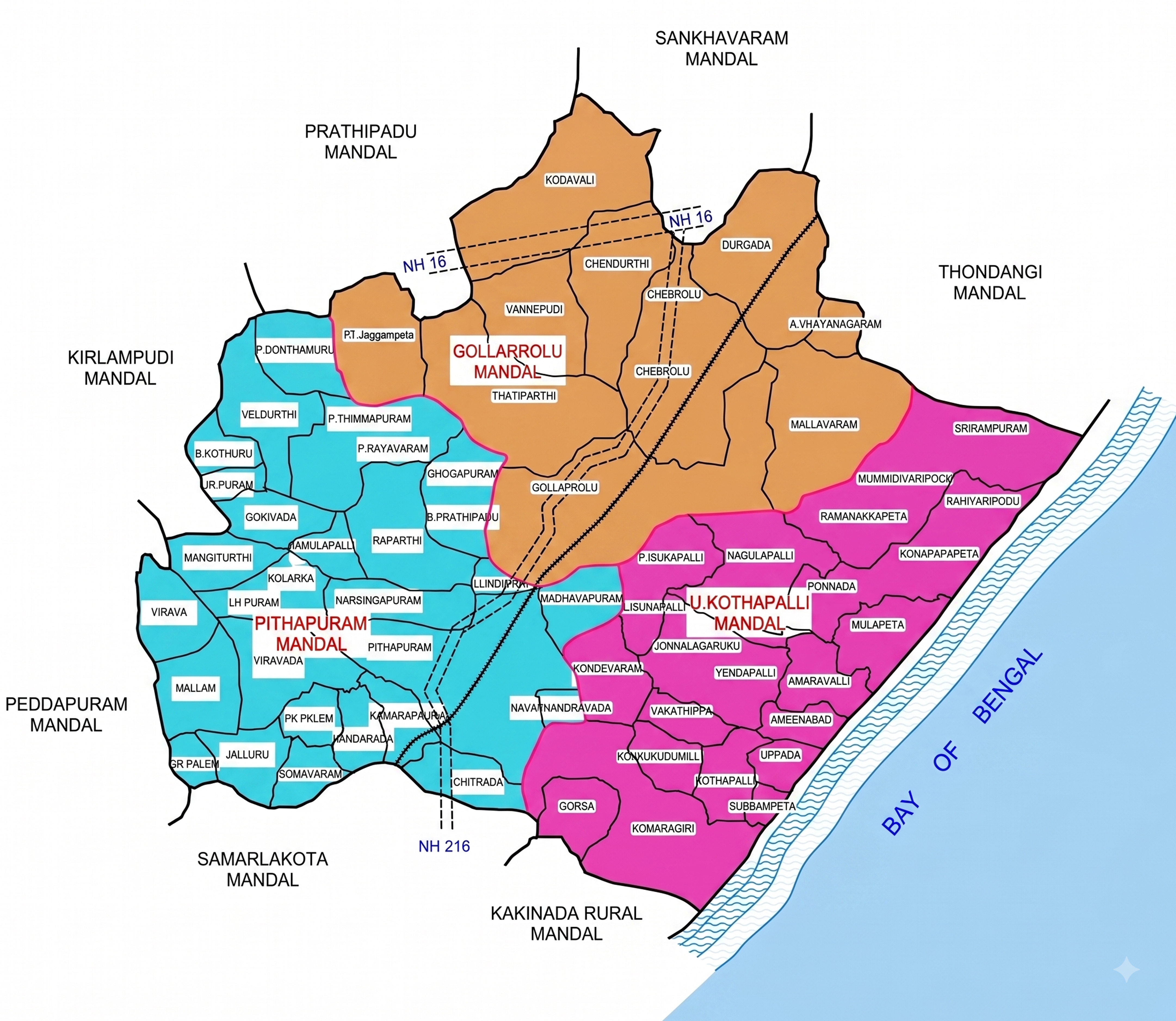 Pithapuram Constituency Map